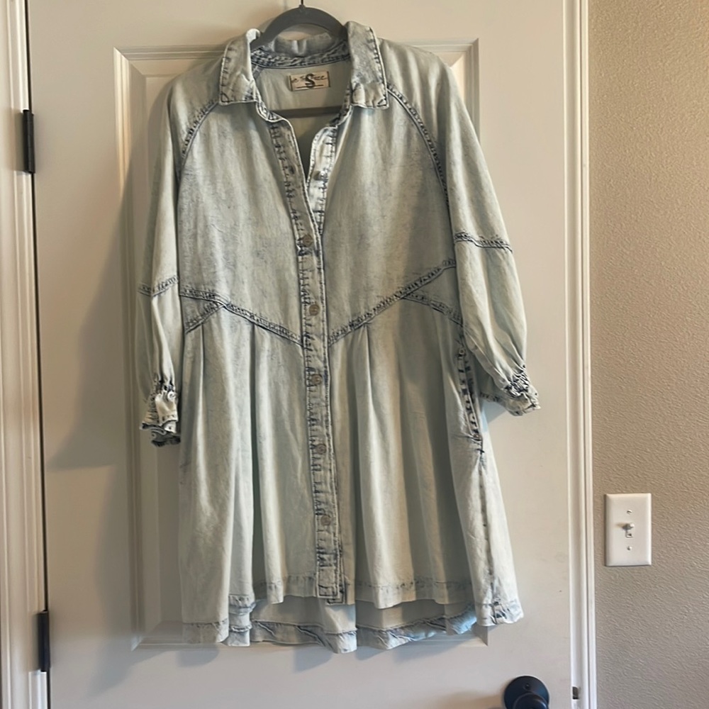 NWT Free People Denim Dress - Size S